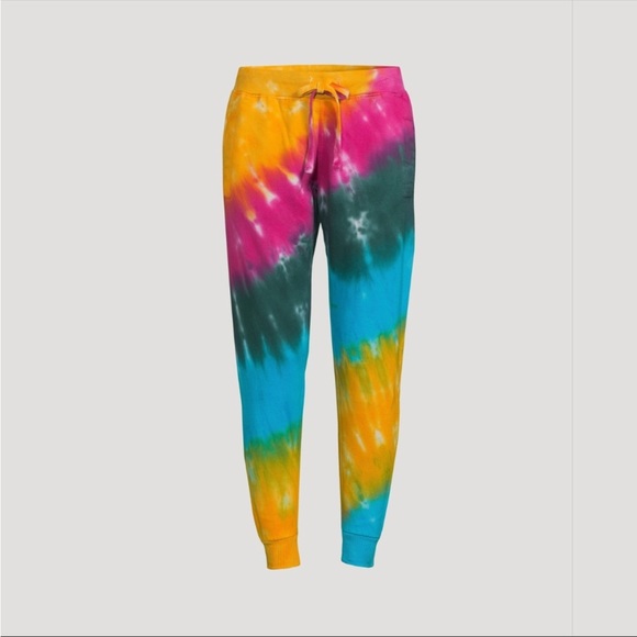 NWT Le Detresse Strawberry Fields Tye Dye Jogger - Picture 1 of 4